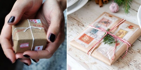 Красивая упаковка посылки