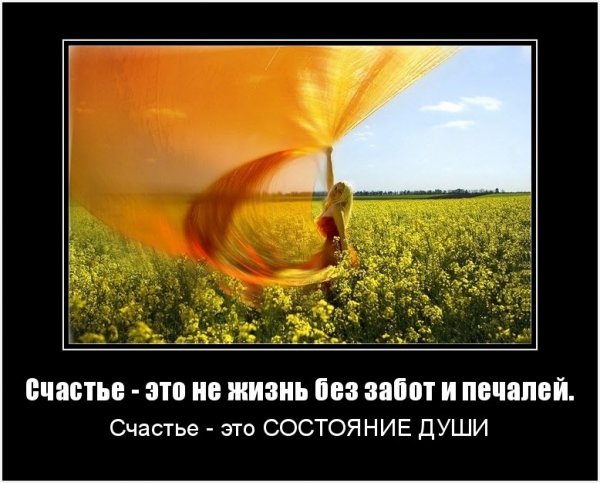Демотиватор о счастливой жизни