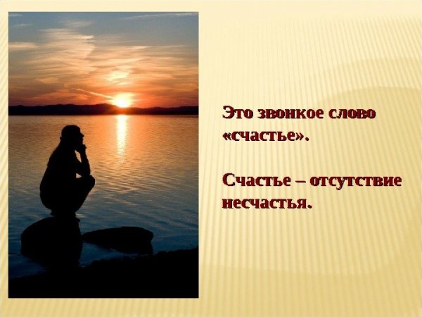 Счастье это отсутствие несчастья