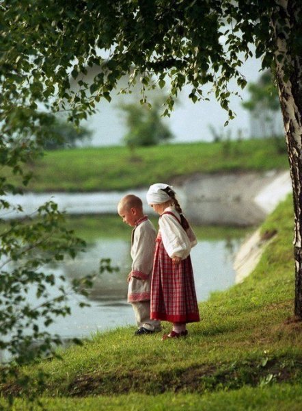 Русь славяне природа малыш