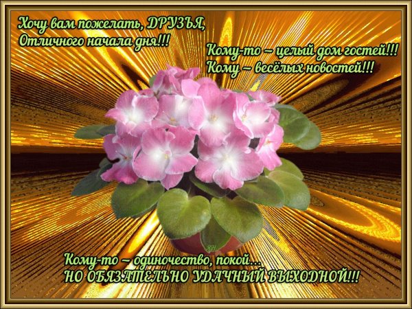 Пожелания хорошего дня и отличного настроения