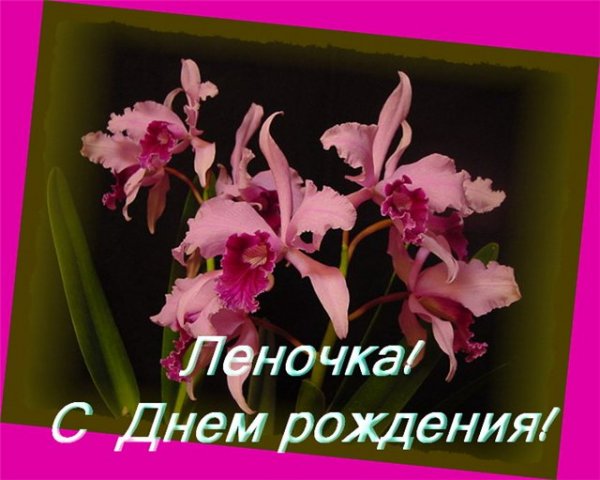 Леночка с днём рождения открытки