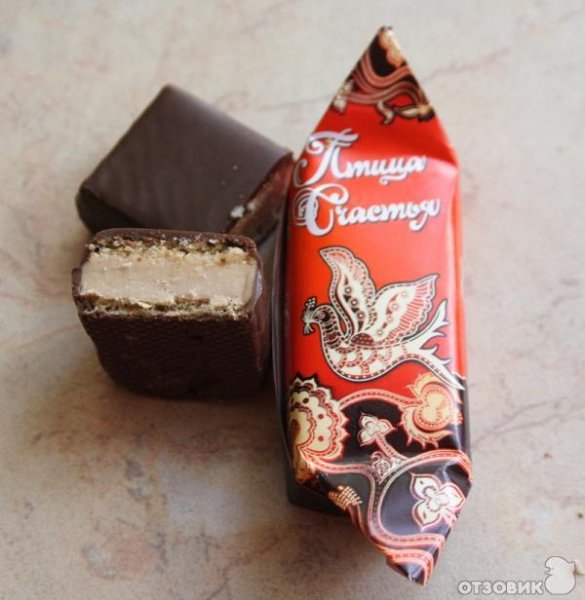 Конфета вафельная птица счастья