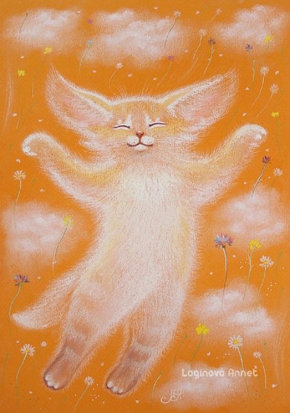 Аннет Логинова картины коты