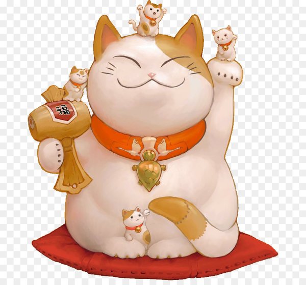 Maneki Neko. Кошка, призывающая счастье.