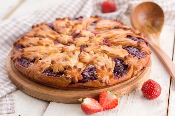 Вкусный черничный пирог