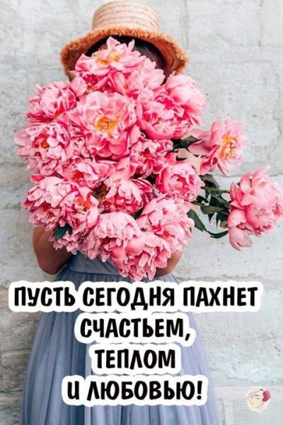 Пусть сегодня пахнет счастьем теплом и любовью