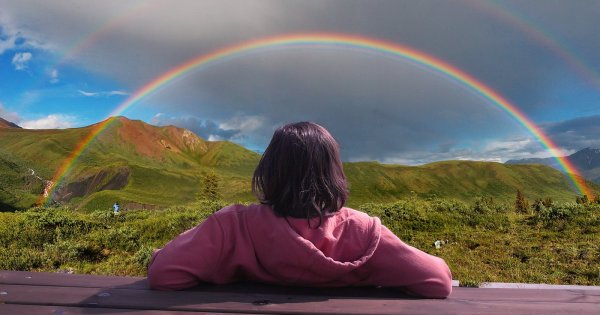 Радуга природа человек