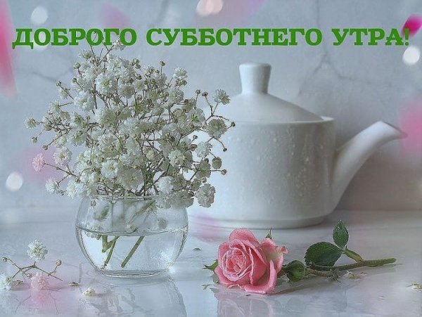 Утренний чай с цветами