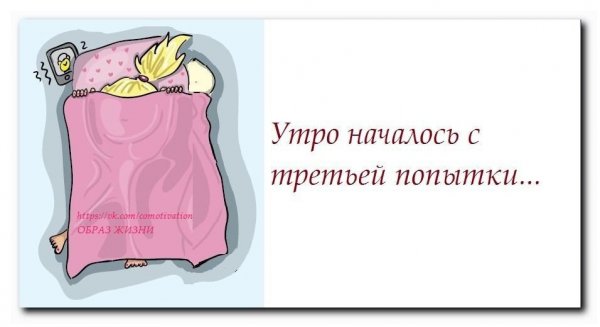Утро началось с третьей попытки