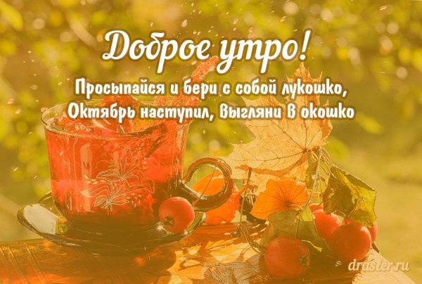 Пожелания с добрым утром октября