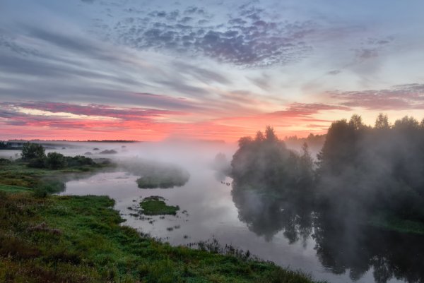 Утро на реке Клязьма