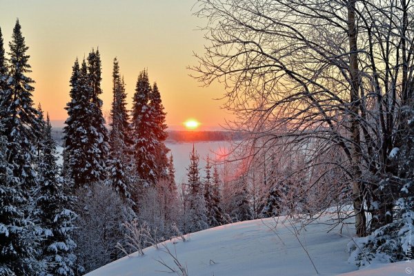 Морозное солнечное утро