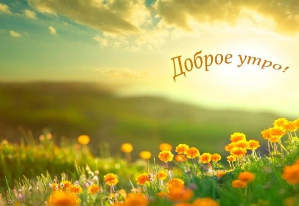 Красивые пейзажи с добрым утром