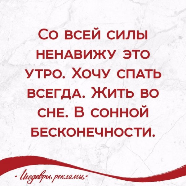 Утром ненавижу всех