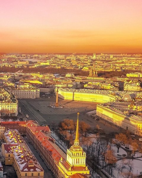 Красивое утро в Питере