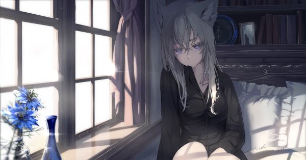 Аниме тян утром