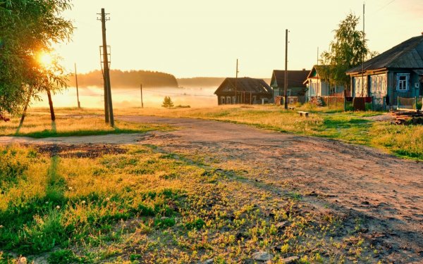 Раннее утро в деревне
