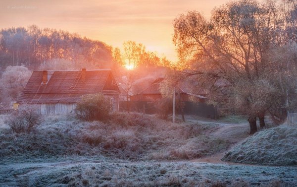 Раннее утро в деревне