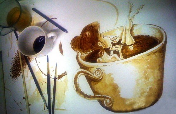 Кофе картины художников