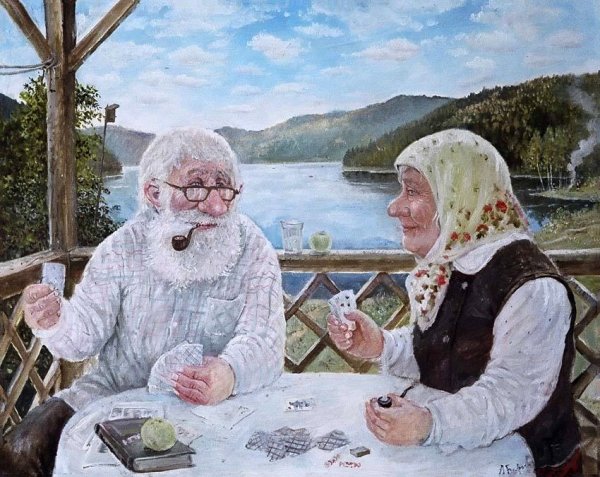 Леонид Баранов старички картины