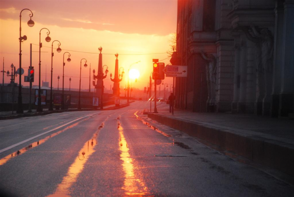 Улица закат