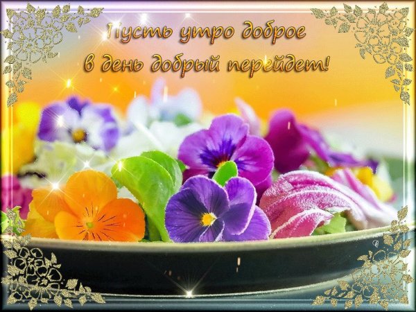 Открытка с радостным утром