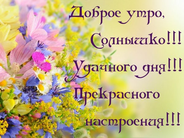 Доброе утро солнце