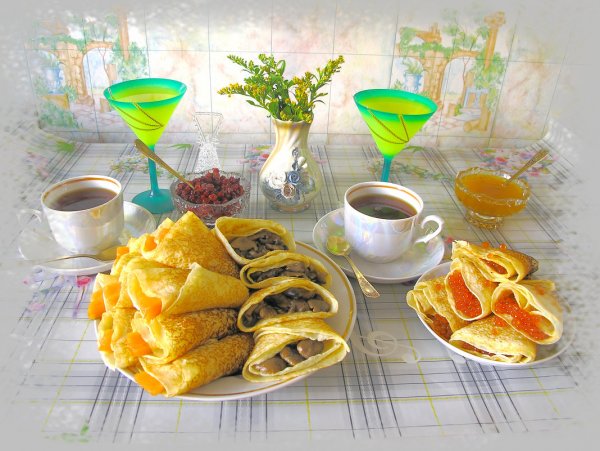 Сервировка на Масленицу