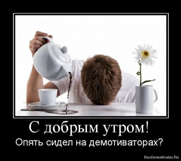 Демотиваторы с добрым утром