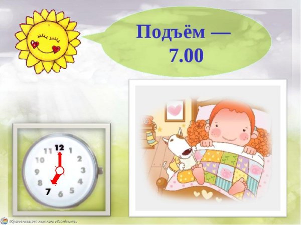 Рисунки по режиму дня