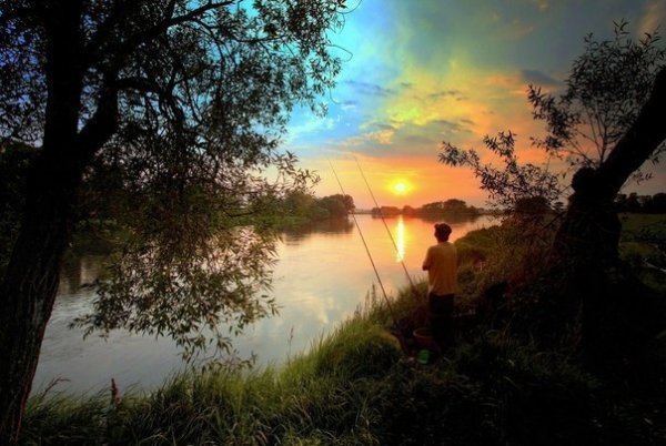 Красота природы на рыбалке
