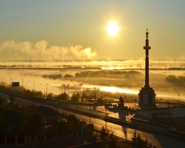 Рассвет в Якутске