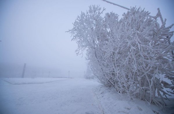Утренний Якутск в январе