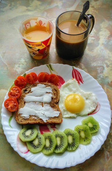 Красивый завтрак