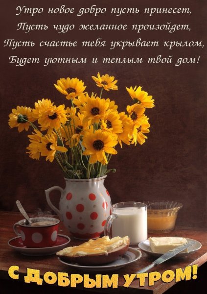 Доброе утро Подсолнухи