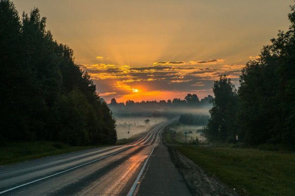 Рассвет на трассе