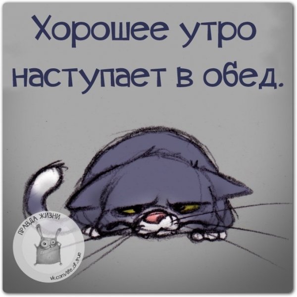 Доброе утро наступает в обед