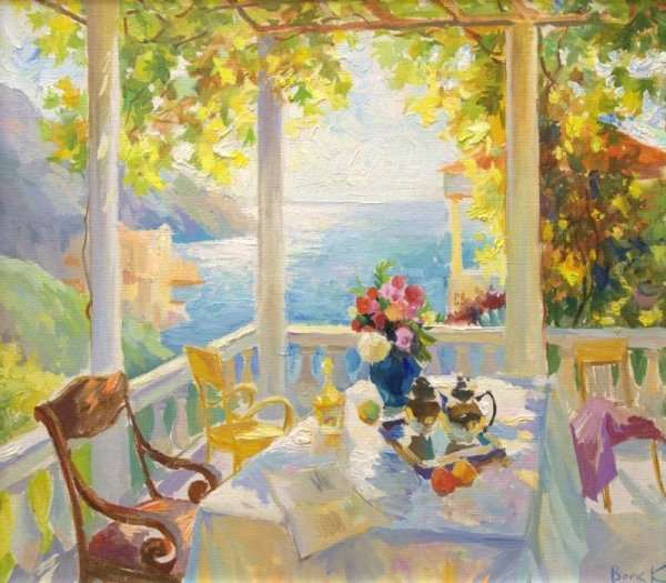 Поленов на веранде