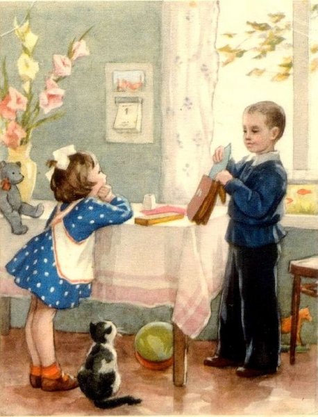 Советские открытки с детьми