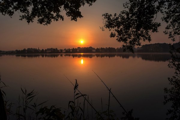 Раннее утро на озере