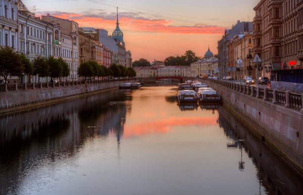 Санкт-Петербург река мойка рассвет