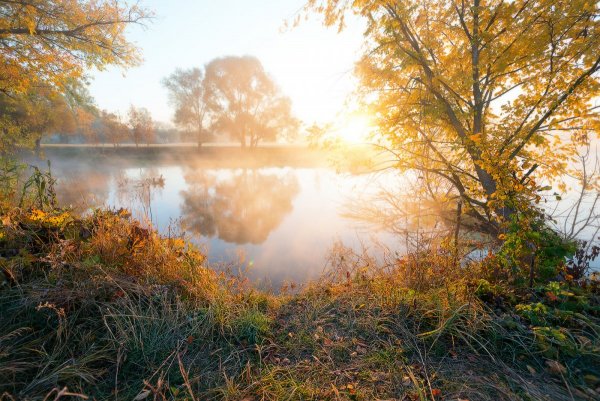 Осеннее утро на реке