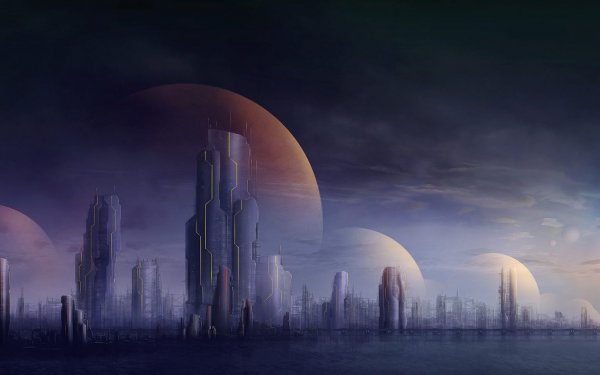Современный город арт