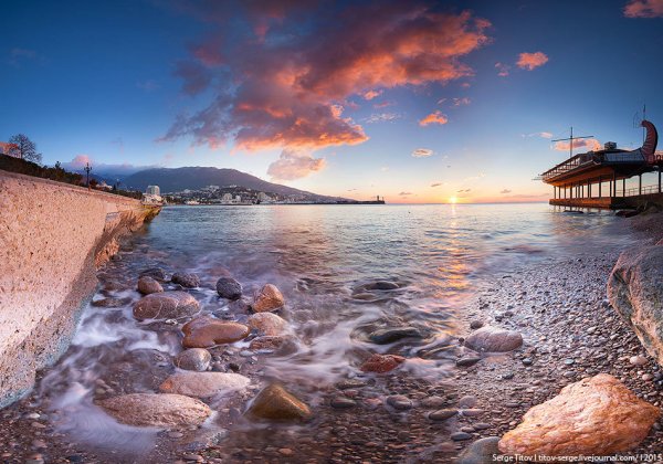 Крым Ялта берег моря