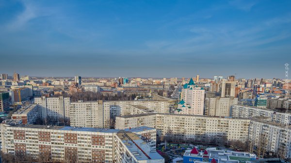 Рассвет в Новосибирске