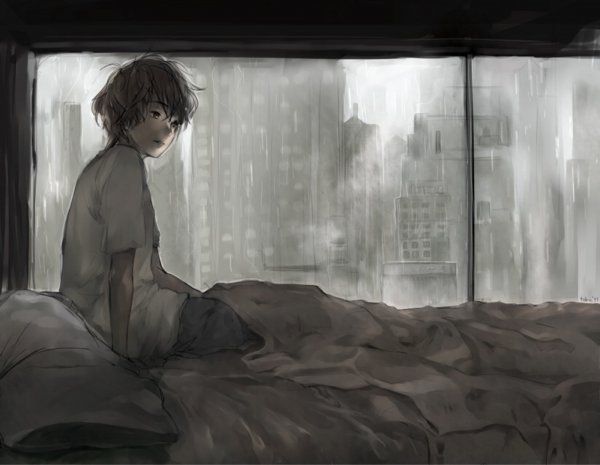 Одинокий человек аниме