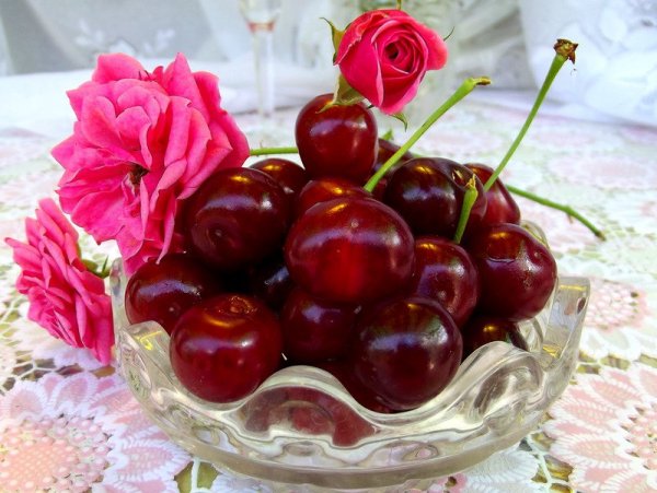 Чай с вишневым пирогом
