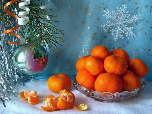 Кофе и мандарины