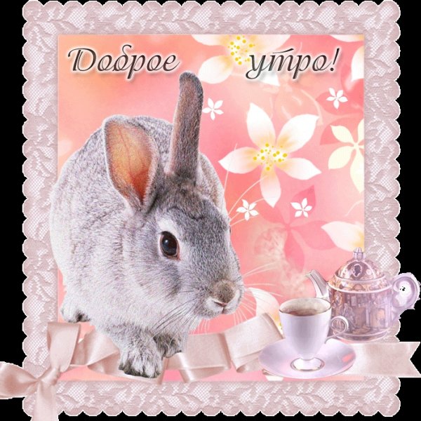 Зайчик с цветочком